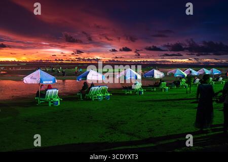 Der zweitlängste Cox`s Bazaar Sea Beach der Welt, Bangladesch Stockfoto